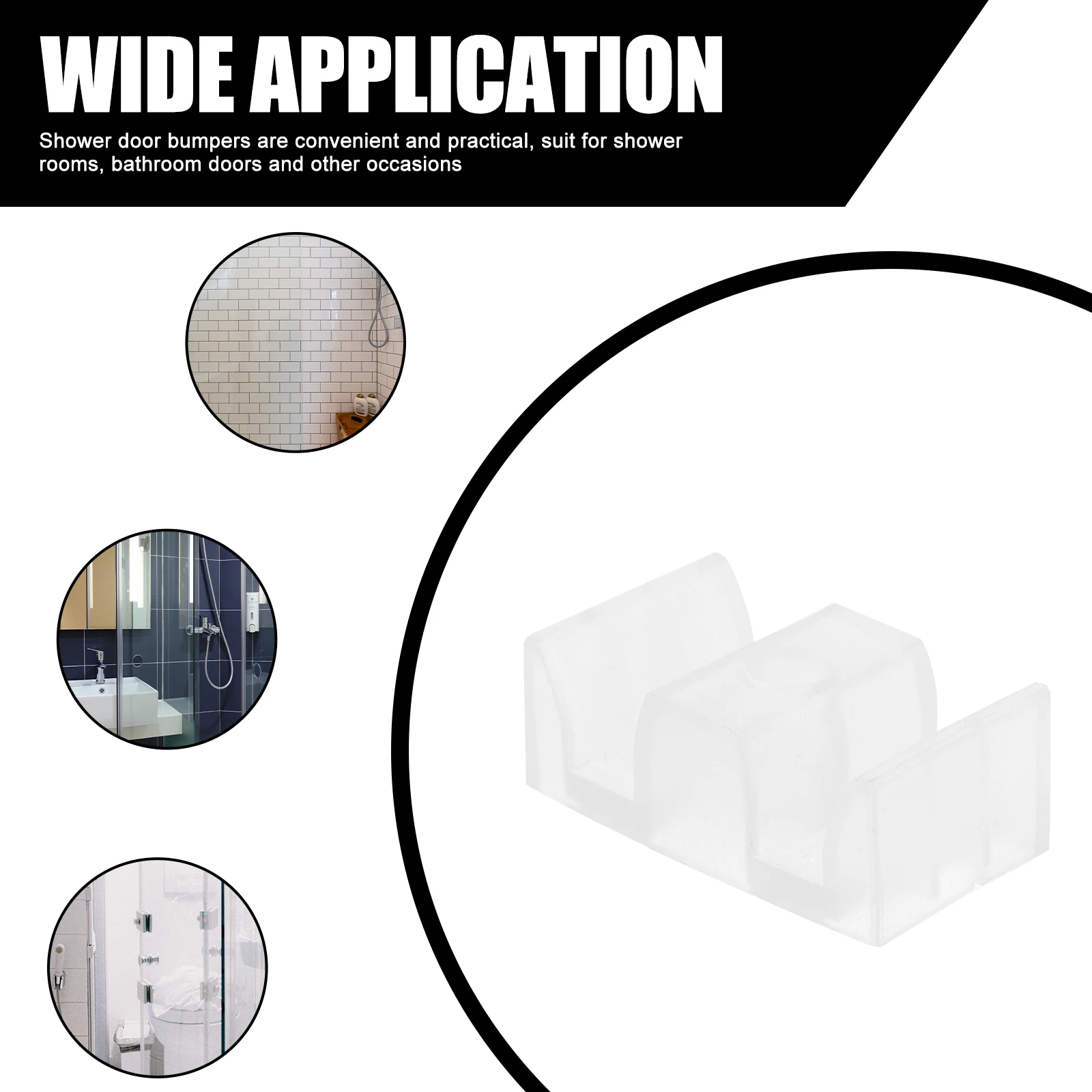 10Pcs Bottom Mount Door Guide for Shower Doors Plastic Bumpers Sliding Glass Door Stopper Bathroom Accessory Shower Blocks
10Pcs Bottom Mount Door Guide for Shower Doors Plastic Bumpers Sliding Glass Door Stopper Bathroom Accessory Shower Blocks