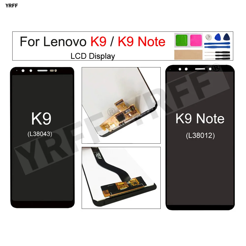 LCD Display and Touch Screen Digitizer Assembly, for Lenovo K9 Note L38012,for Lenovo K9 L38043
LCD Display and Touch Screen Digitizer Assembly, for Lenovo K9 Note L38012,for Lenovo K9 L38043