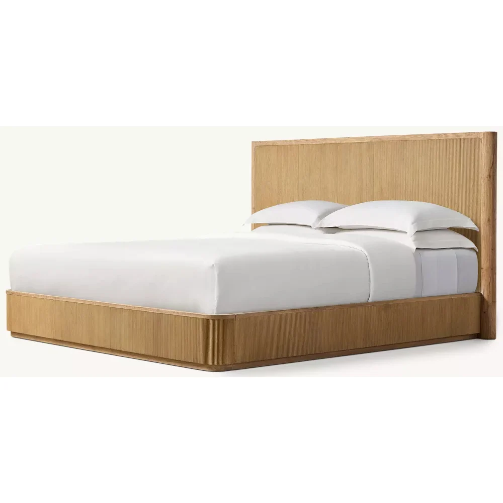 Modern Bedroom Solid Wood Platform Bed Wooden Bed Frames with Headboard for Home Hotel Use
Modern Bedroom Solid Wood Platform Bed Wooden Bed Frames with Headboard for Home Hotel Use
