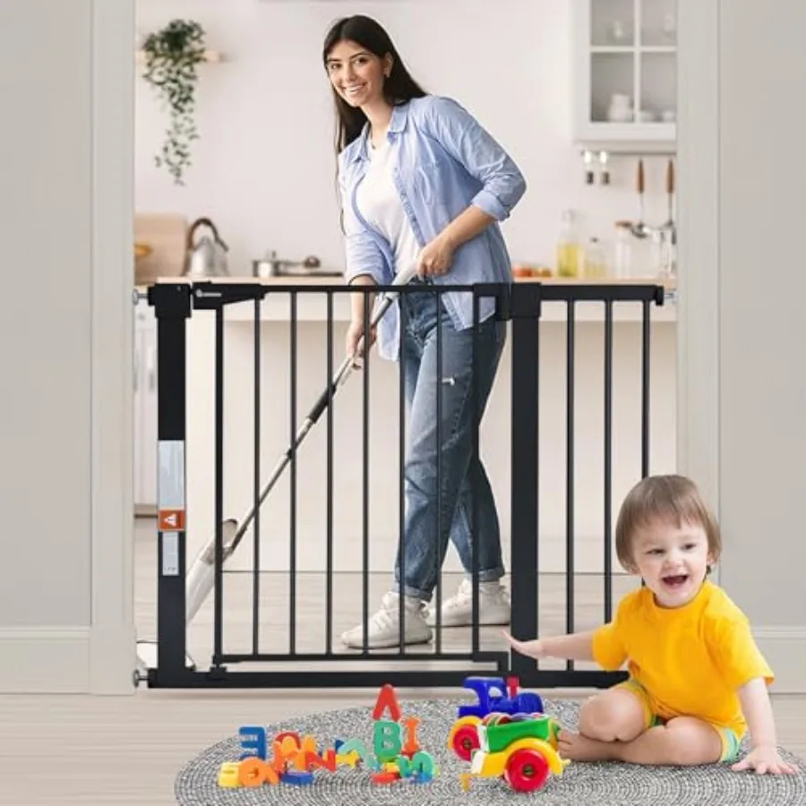 COMOMY Dog Gate Auto Close Safety Gate, 40.5 inch Extra Wide Pet Gates Without Cat Door for House Doorway Stairs, Easy Walk Thr
COMOMY Dog Gate Auto Close Safety Gate, 40.5 inch Extra Wide Pet Gates Without Cat Door for House Doorway Stairs, Easy Walk Thr