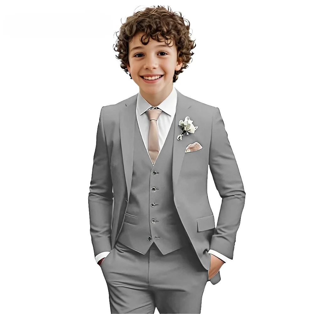 Boys' 3-Piece Suit, Single-Breasted Vest, Including Suit, Vest & Trousers, Children's Weddings & Celebrations Occasions
Boys' 3-Piece Suit, Single-Breasted Vest, Including Suit, Vest & Trousers, Children's Weddings & Celebrations Occasions
