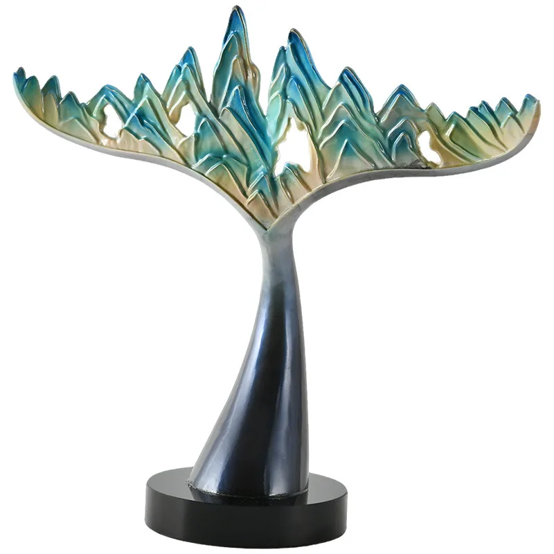 Grand exhibition whale tail desktop mountain ornaments TV cabinet wine cabinet entrance decoration metal handicrafts
Grand exhibition whale tail desktop mountain ornaments TV cabinet wine cabinet entrance decoration metal handicrafts