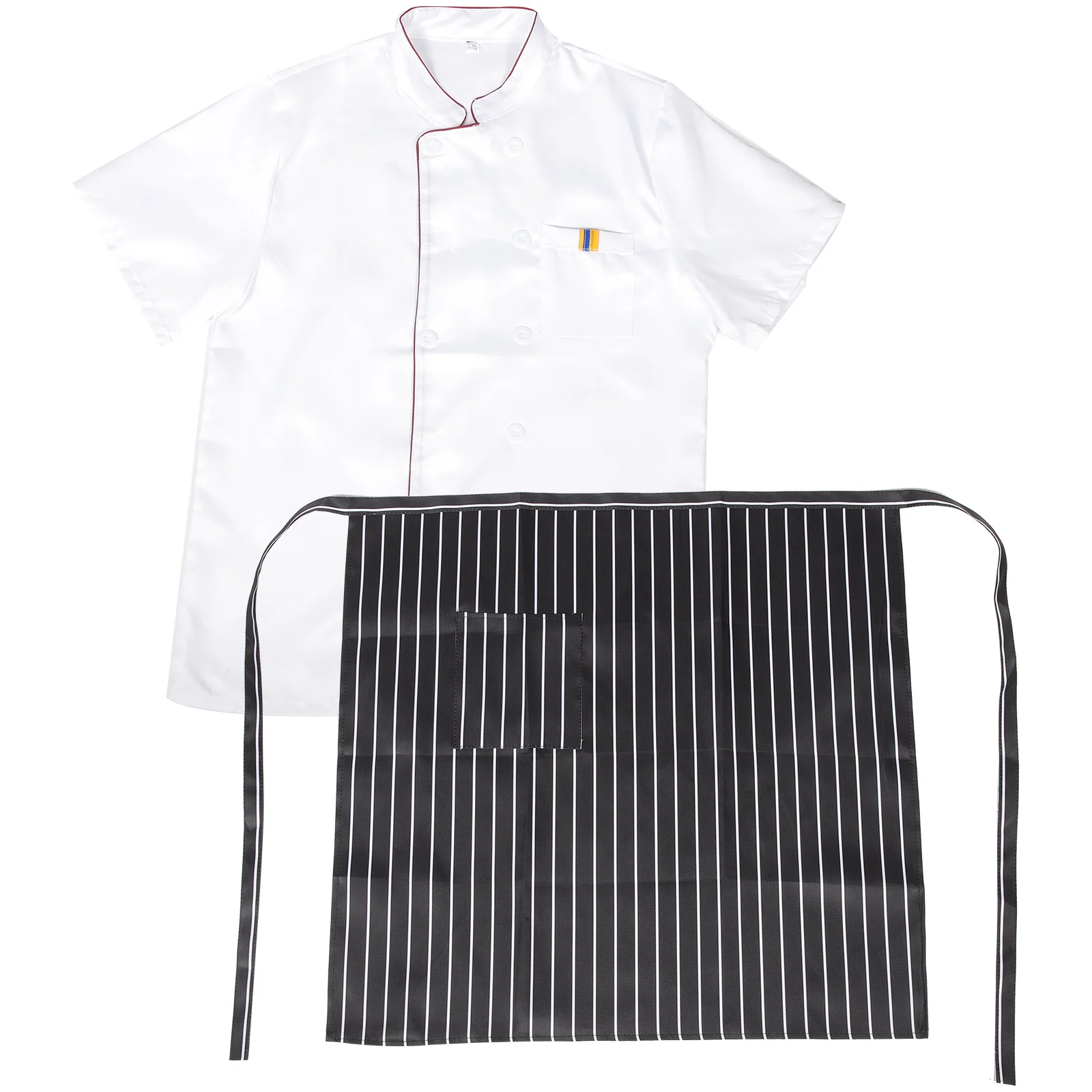 1 set Chef Work Uniforms Short Sleeve Restaurant Kitchen Clothes Breathable Men Women Hotel Cafe Aprons Grease Proof
1 set Chef Work Uniforms Short Sleeve Restaurant Kitchen Clothes Breathable Men Women Hotel Cafe Aprons Grease Proof