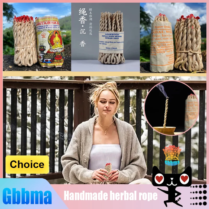 Handmade Traditional Rope Incense - Natural Aromatic Sticks for Meditation & Relaxation
Handmade Traditional Rope Incense - Natural Aromatic Sticks for Meditation & Relaxation