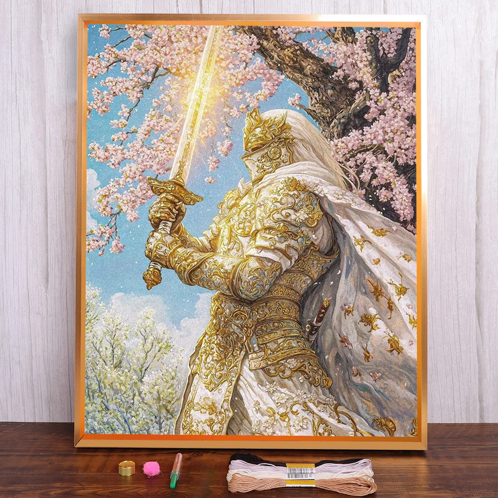 Golden Warrior Printed Fabric Cross Stitch DIY Embroidery Full Kit Handmade Painting Hobby Needlework Design Sales Wholesale
Golden Warrior Printed Fabric Cross Stitch DIY Embroidery Full Kit Handmade Painting Hobby Needlework Design Sales Wholesale