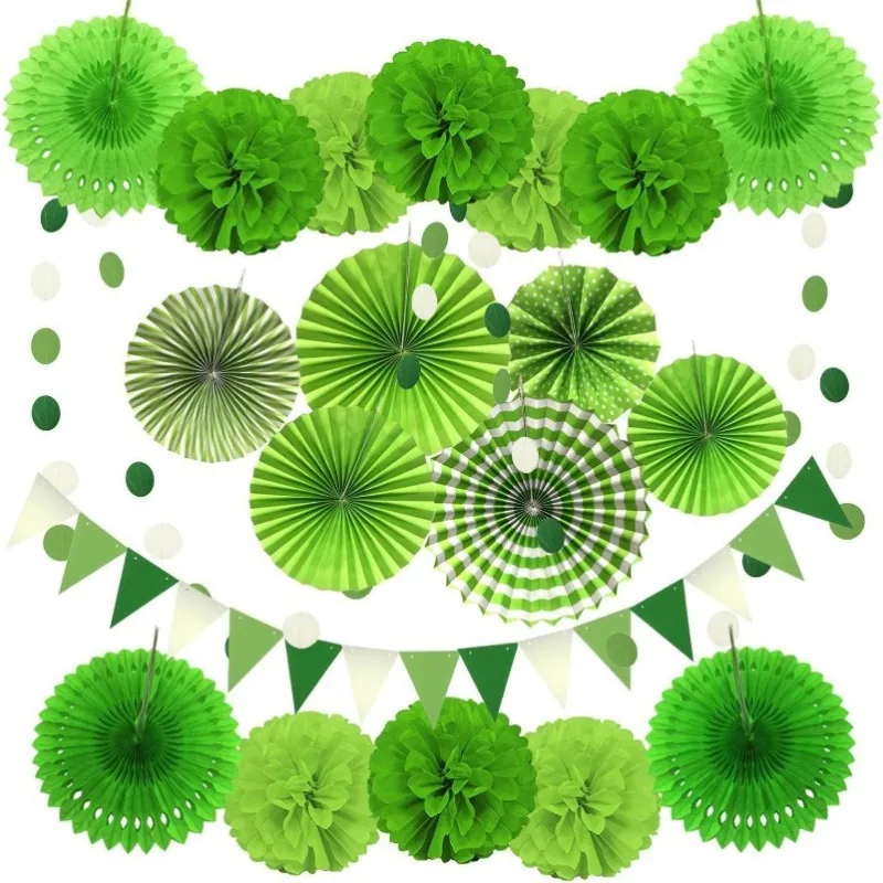 20Pcs Green Party Decorations Pompoms Flower Hanging Paper Fan Garlands Polka Dot Triangle Flags for Spring Birthday Party Decor
20Pcs Green Party Decorations Pompoms Flower Hanging Paper Fan Garlands Polka Dot Triangle Flags for Spring Birthday Party Decor