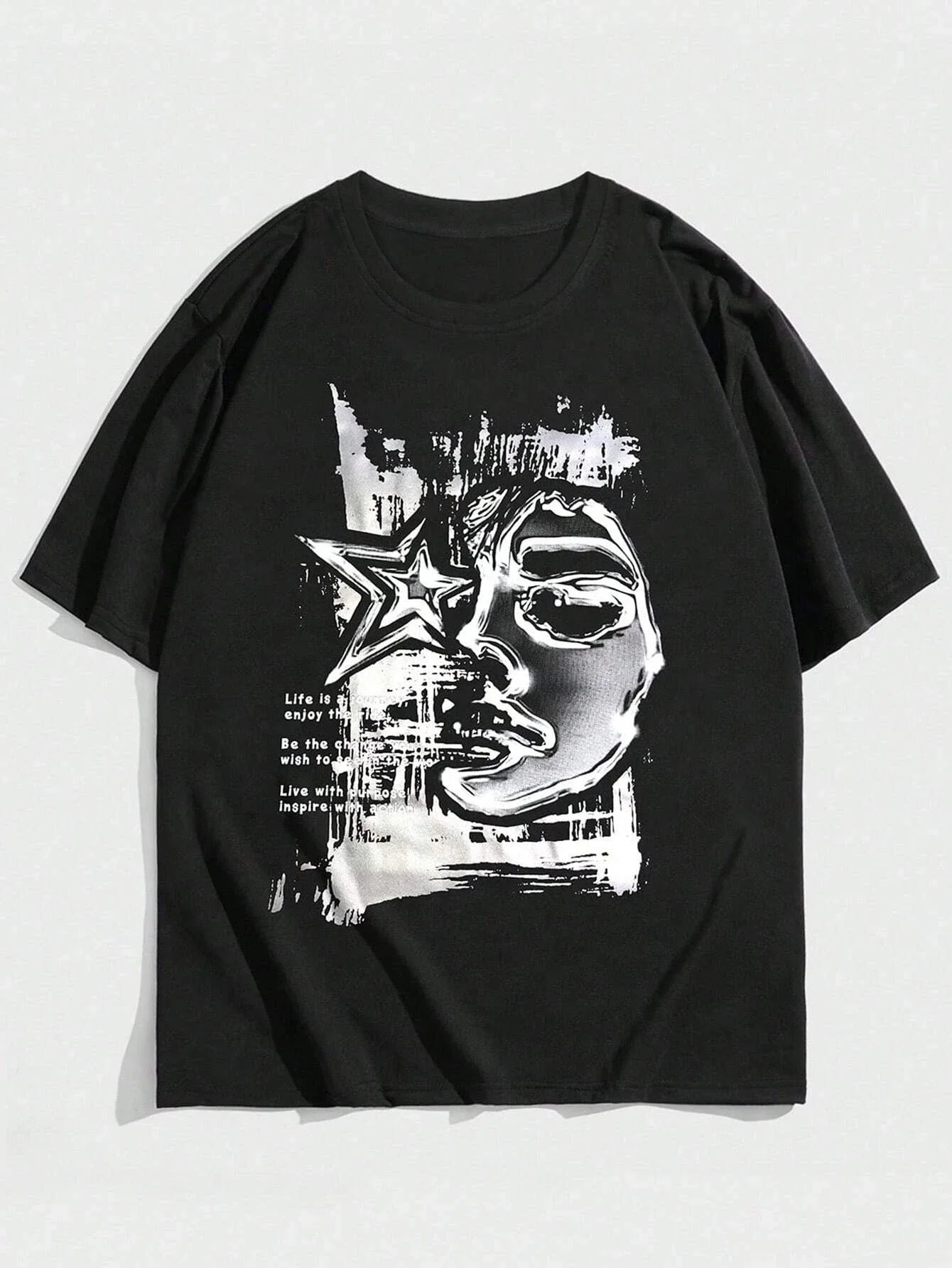 Grunge Punk Character Text Graphic Unisex Men Women Cotton T-shirt Luxury Brand Fashion Big Size Top Short Sleeve Classic Tee
Grunge Punk Character Text Graphic Unisex Men Women Cotton T-shirt Luxury Brand Fashion Big Size Top Short Sleeve Classic Tee