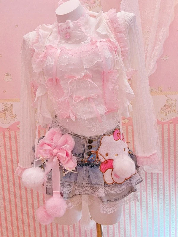 Original Handmade Design Sweet Pure Desire Short Coat Versatile Cute Soft Sister Knitted Cardigan Jacket Air-conditioned Shirt
Original Handmade Design Sweet Pure Desire Short Coat Versatile Cute Soft Sister Knitted Cardigan Jacket Air-conditioned Shirt