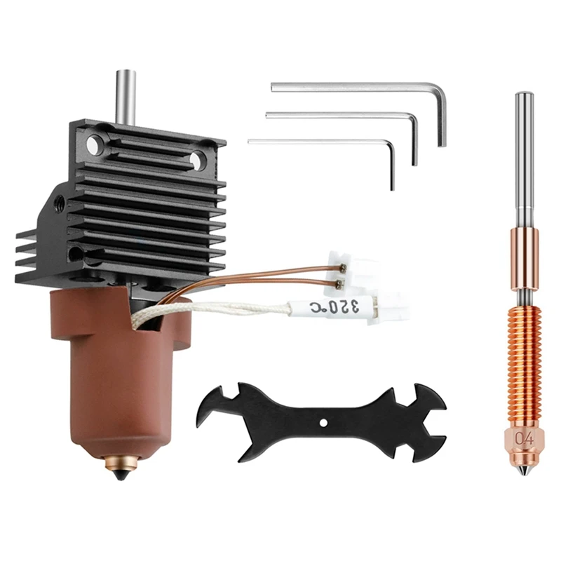 K1 Hotend с комплектом радиатора, быстросменная насадка, цельнометаллический встроенный экструдер Hot End для принтера Creality K1 MAX
K1 Hotend с комплектом радиатора, быстросменная насадка, цельнометаллический встроенный экструдер Hot End для принтера Creality K1 MAX