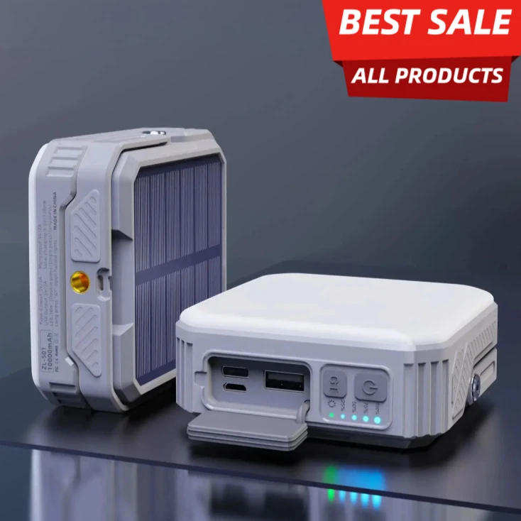 New Waterproof Mobile Power Bank With Night Light Flash Solar PowerBank Mobile Phone Auxiliary Backup Power Supply With SoS LED
New Waterproof Mobile Power Bank With Night Light Flash Solar PowerBank Mobile Phone Auxiliary Backup Power Supply With SoS LED