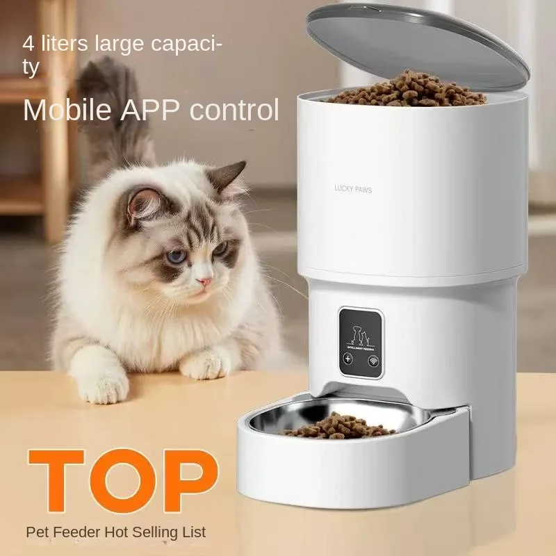 Pet intelligent automatic feeder timed and quantitative feeding remote feeding machine WiFi linkgraffiti intelligent app
Pet intelligent automatic feeder timed and quantitative feeding remote feeding machine WiFi linkgraffiti intelligent app