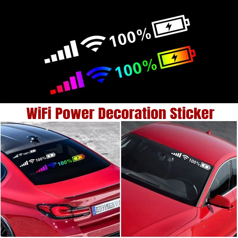 Car Windshield Stickers Signal WiFi Power Reflective Sticker On Car Personality Stickers Automobile Exterior Trim Accessories
Car Windshield Stickers Signal WiFi Power Reflective Sticker On Car Personality Stickers Automobile Exterior Trim Accessories