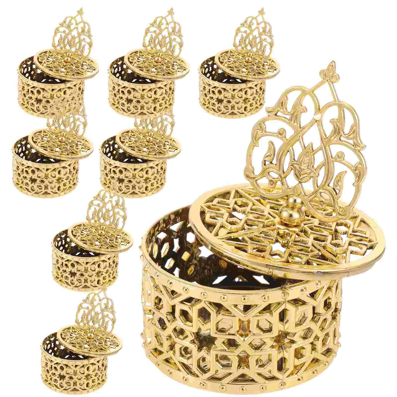 12 Pcs Shaped Incense Burner Storage Boxes European Style Gold Lace Party Favor Packaging Snack Candy Gift Containers Clear
12 Pcs Shaped Incense Burner Storage Boxes European Style Gold Lace Party Favor Packaging Snack Candy Gift Containers Clear
