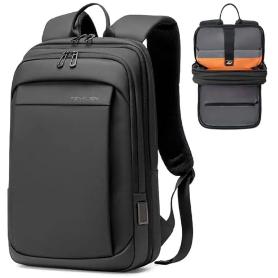 Work Backpack for Men Water Resistant Expandable Backpack with USB C Chargg Port Black Laptop Backpack
Work Backpack for Men Water Resistant Expandable Backpack with USB C Chargg Port Black Laptop Backpack