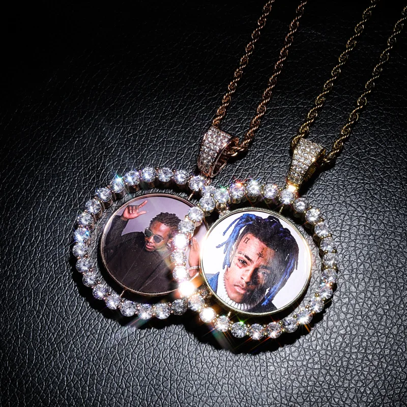 2pcs/ Bag Sublimation Necklace Pendant Picture Charms Custom Hip Hop Round Photo Frame Blanks Sublimation Rotating Pendant
2pcs/ Bag Sublimation Necklace Pendant Picture Charms Custom Hip Hop Round Photo Frame Blanks Sublimation Rotating Pendant