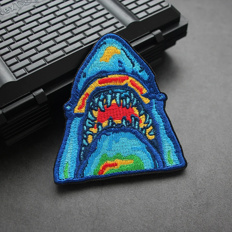 Great White Shark Embroidery Patch Infrared Thermal Imaging Style Outdoor Tactical Badge for Clothing Bag DIY Decorate Decals
Great White Shark Embroidery Patch Infrared Thermal Imaging Style Outdoor Tactical Badge for Clothing Bag DIY Decorate Decals