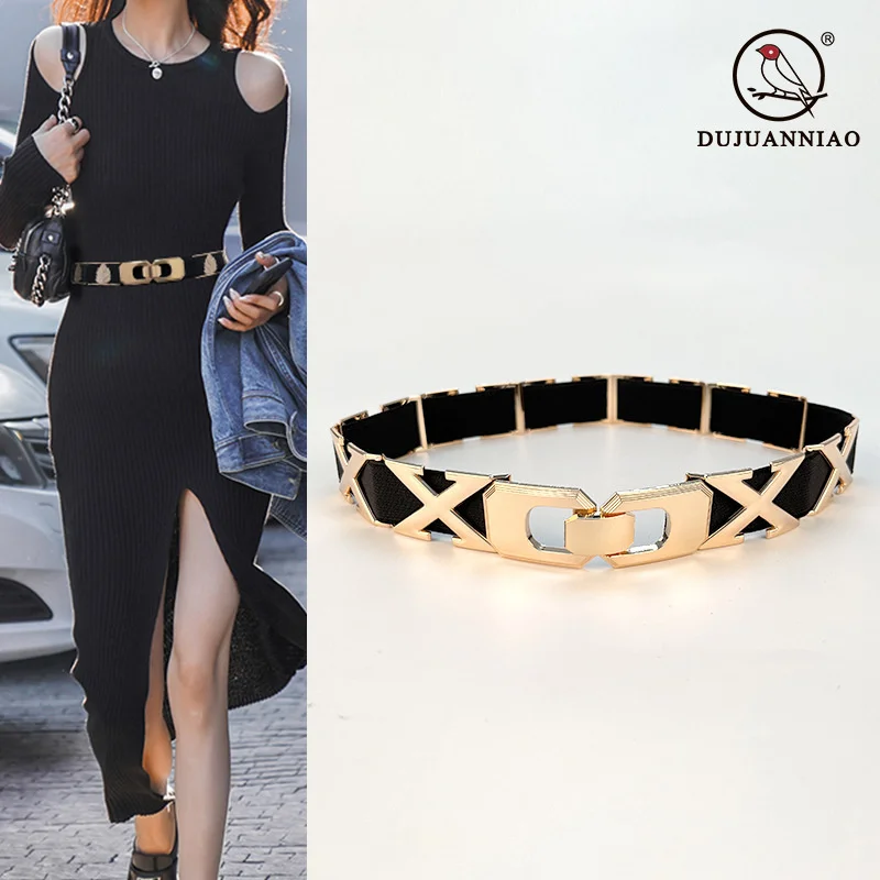 100% genuine real leather Fashionable elastic waistband, women's chain, personalized matching dress, suit decoration, temperamen
100% genuine real leather Fashionable elastic waistband, women's chain, personalized matching dress, suit decoration, temperamen