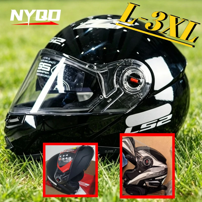 LS2 FF370 Flip Up Motorcycle Helmet Personalised Dual Lens Capacete LS2 Modular Helmets Motorbike Racing Helmet Cascos Para Moto
LS2 FF370 Flip Up Motorcycle Helmet Personalised Dual Lens Capacete LS2 Modular Helmets Motorbike Racing Helmet Cascos Para Moto