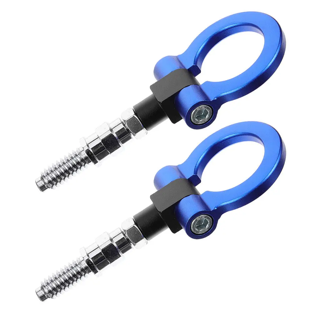 2pcs Tow Hook Kit For Car Front Bumper Aluminum Alloy Foldable Towing Ring Screw On Recovery Hook Auto Accessories
2pcs Tow Hook Kit For Car Front Bumper Aluminum Alloy Foldable Towing Ring Screw On Recovery Hook Auto Accessories