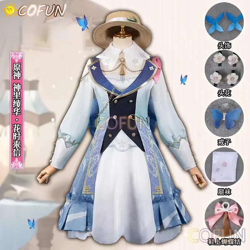 COFUN Genshin Impact Kamisato Ayaka New Skin Cosplay Costume Halloween Party Outfit Women Game Suit Gorgeous Elegant Dress
COFUN Genshin Impact Kamisato Ayaka New Skin Cosplay Costume Halloween Party Outfit Women Game Suit Gorgeous Elegant Dress