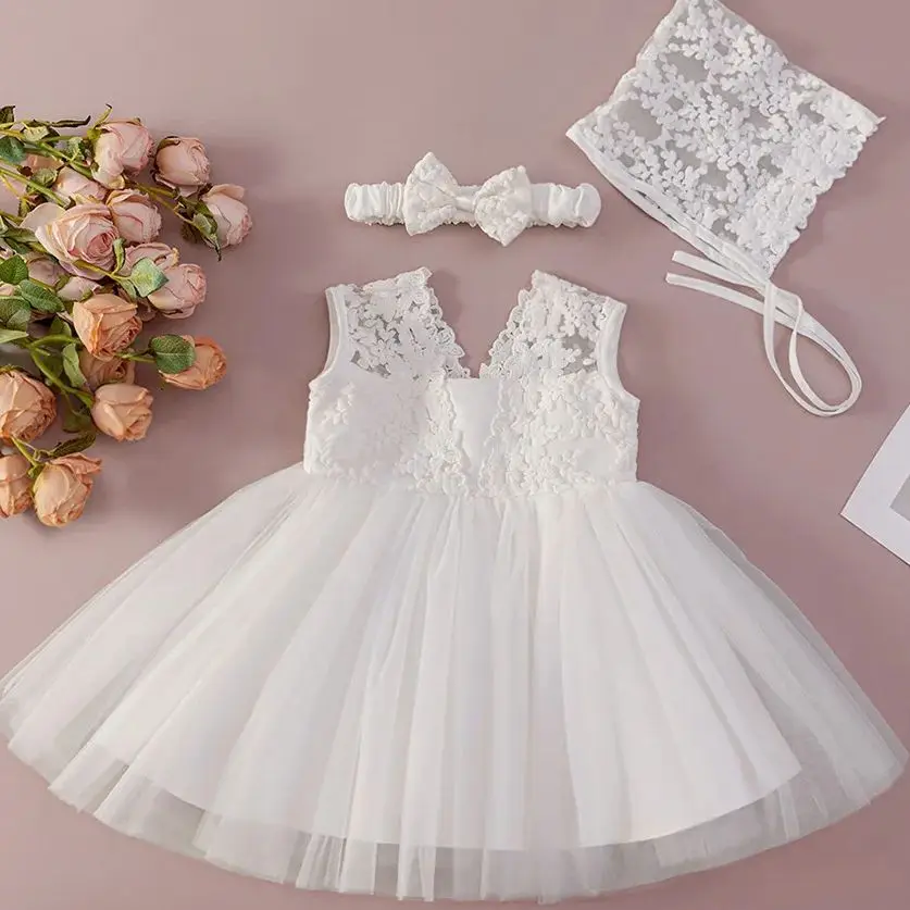 Girl Princess Dress with Headband Baby Girls' Christening Dresses Gown Kid Daily Clothing
Girl Princess Dress with Headband Baby Girls' Christening Dresses Gown Kid Daily Clothing