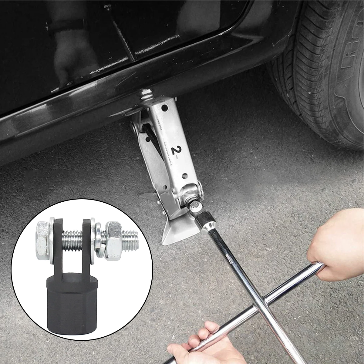 1 Set Scissor Jack Adapter 1/2 Inch Chrome Vanadium Steel Adapter Wrench Tool Jack Drill Adapters for Impact Drills Socket
1 Set Scissor Jack Adapter 1/2 Inch Chrome Vanadium Steel Adapter Wrench Tool Jack Drill Adapters for Impact Drills Socket