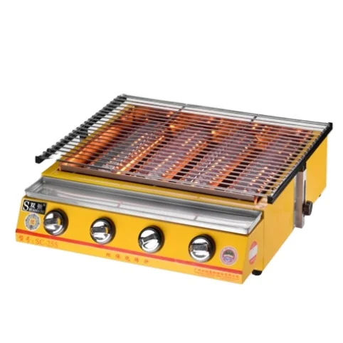 Large 4 burner lpg Gas Bbq Grill Commercial Barbecue Machine Automatic Cooking Equipment for Sale
Large 4 burner lpg Gas Bbq Grill Commercial Barbecue Machine Automatic Cooking Equipment for Sale