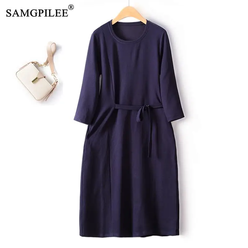 2023 Autumn Winter New Style Elegant Female Dress Casual Fashion Waffle Elegant Waist Over Knee Commuting Drape Dresses Women
2023 Autumn Winter New Style Elegant Female Dress Casual Fashion Waffle Elegant Waist Over Knee Commuting Drape Dresses Women