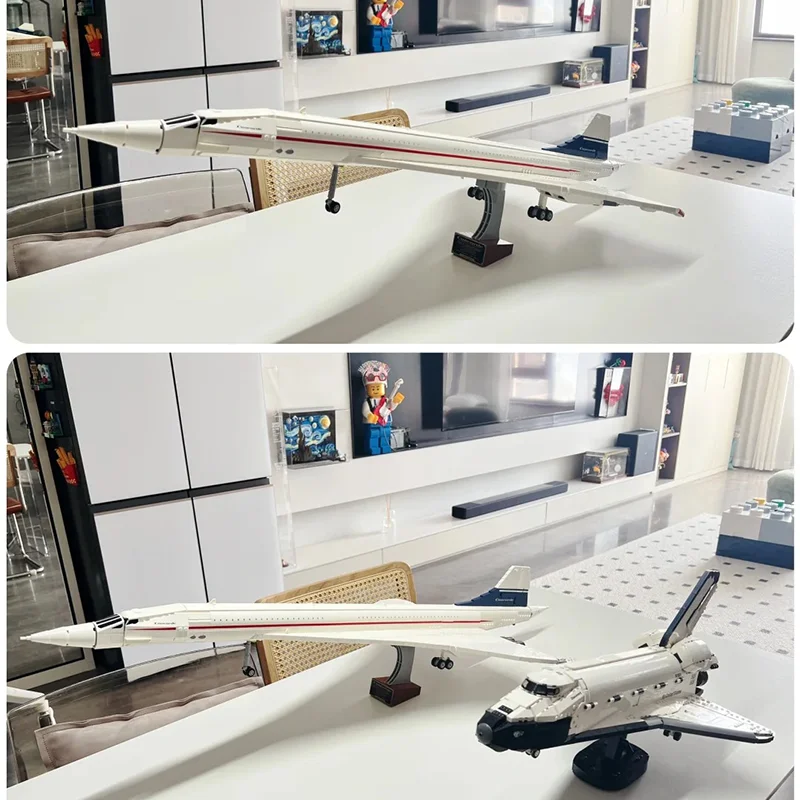 ICONS 10318 Concorde Airbus Famous Supersonic Commercial Passenger Airplane Model Building Blocks Toys for Kid Educational Gifts
ICONS 10318 Concorde Airbus Famous Supersonic Commercial Passenger Airplane Model Building Blocks Toys for Kid Educational Gifts