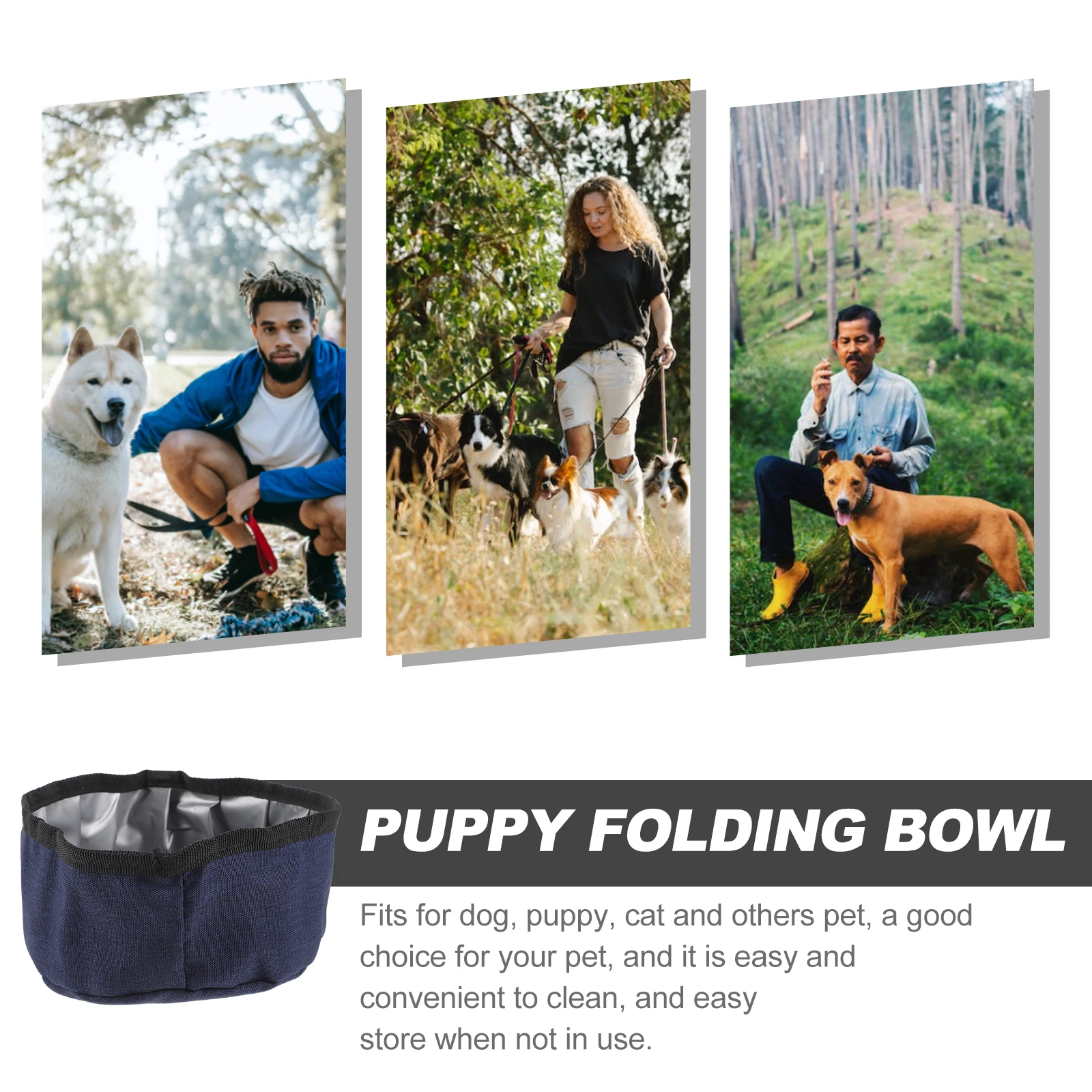 Portable Waterproof Dog Bowl for Outdoor Travel Puppy Dog Bowl Food Supplies Pet Feeder
Portable Waterproof Dog Bowl for Outdoor Travel Puppy Dog Bowl Food Supplies Pet Feeder