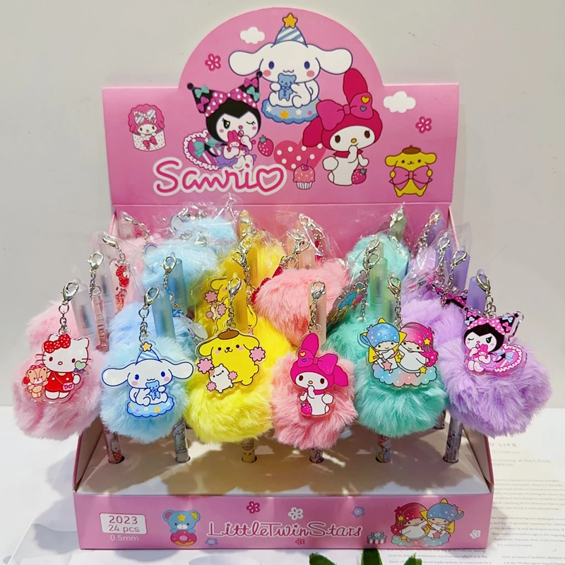 24pcs HelloKitty Plush Doll Ball Pendant Gel Pen Rollerball Pen Cute Signature Pen Pendant Stationery Wholesale
24pcs HelloKitty Plush Doll Ball Pendant Gel Pen Rollerball Pen Cute Signature Pen Pendant Stationery Wholesale