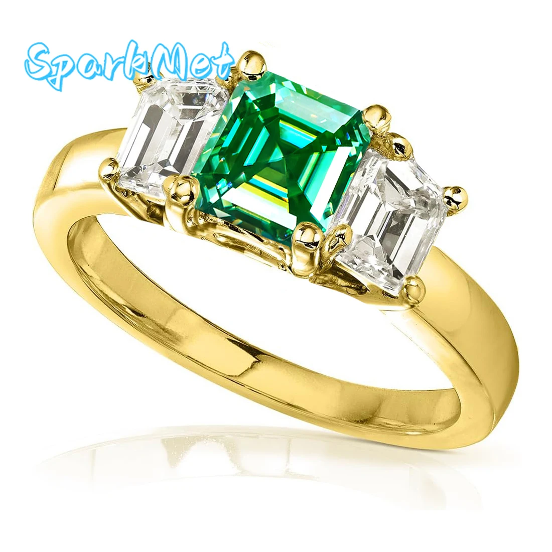 SparkMet 2 карата 7 мм зеленый муассанит кольцо с сертификатом женские ювелирные изделия подарок S925 посеребренное золото 18 карат
SparkMet 2 карата 7 мм зеленый муассанит кольцо с сертификатом женские ювелирные изделия подарок S925 посеребренное золото 18 карат