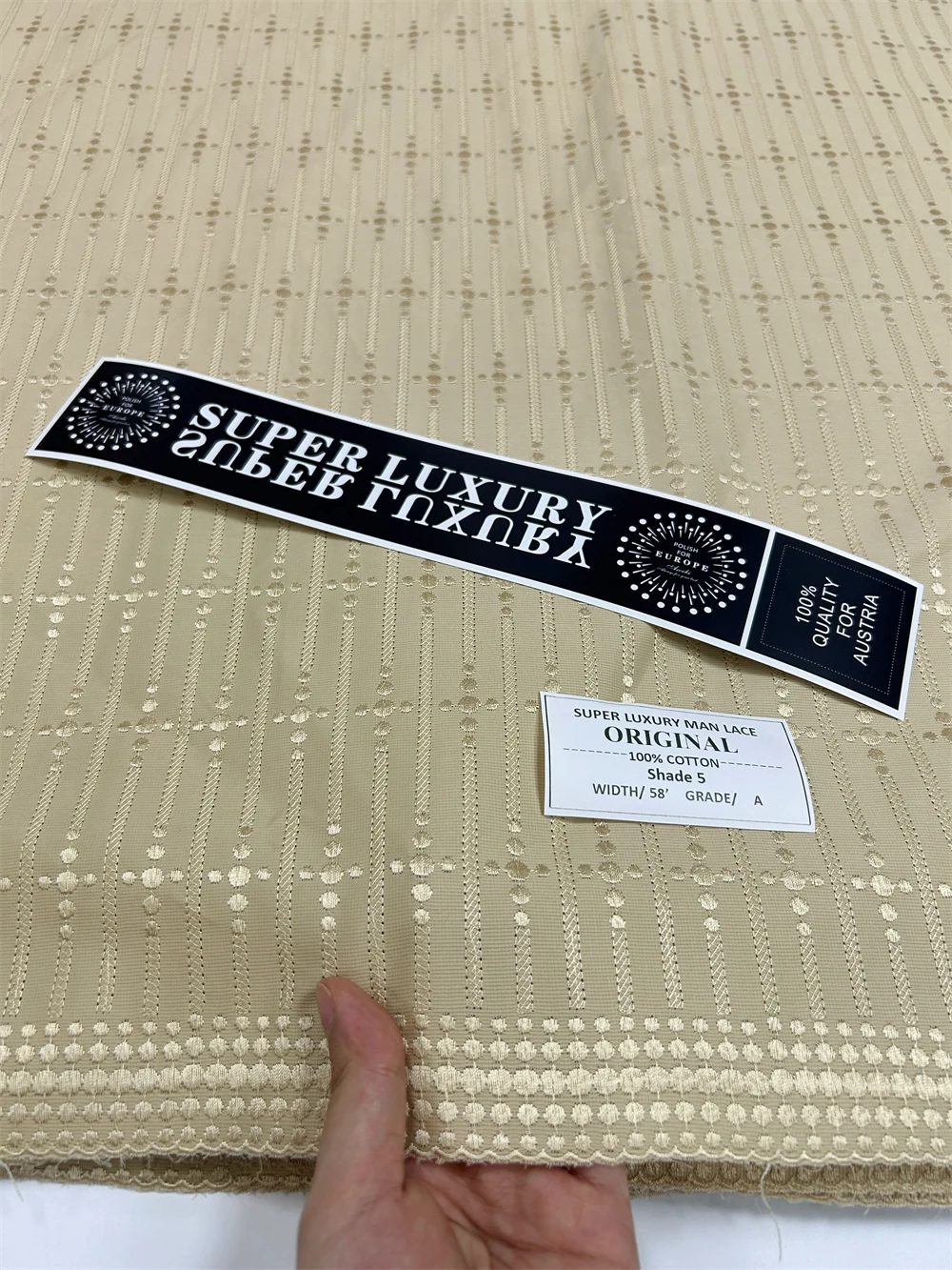 Luxury African atiku Dry Satin 100% Cotton Lace Fabric 2025 Nigerian Fabric High Quality Embroidery For Man DIY Sew
Luxury African atiku Dry Satin 100% Cotton Lace Fabric 2025 Nigerian Fabric High Quality Embroidery For Man DIY Sew
