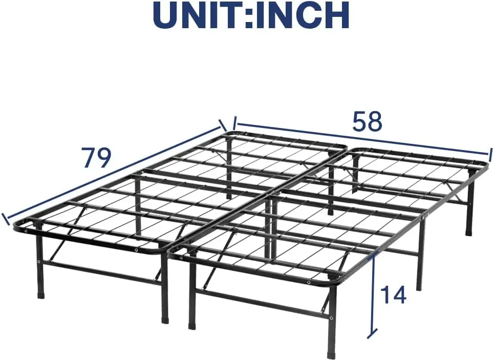 Bed Frame Queen Metal Platform Bed Frame 14 H High Mattress Foundation Queen Size Box Spring Replacement Heavy Duty Steel Slat
Bed Frame Queen Metal Platform Bed Frame 14 H High Mattress Foundation Queen Size Box Spring Replacement Heavy Duty Steel Slat