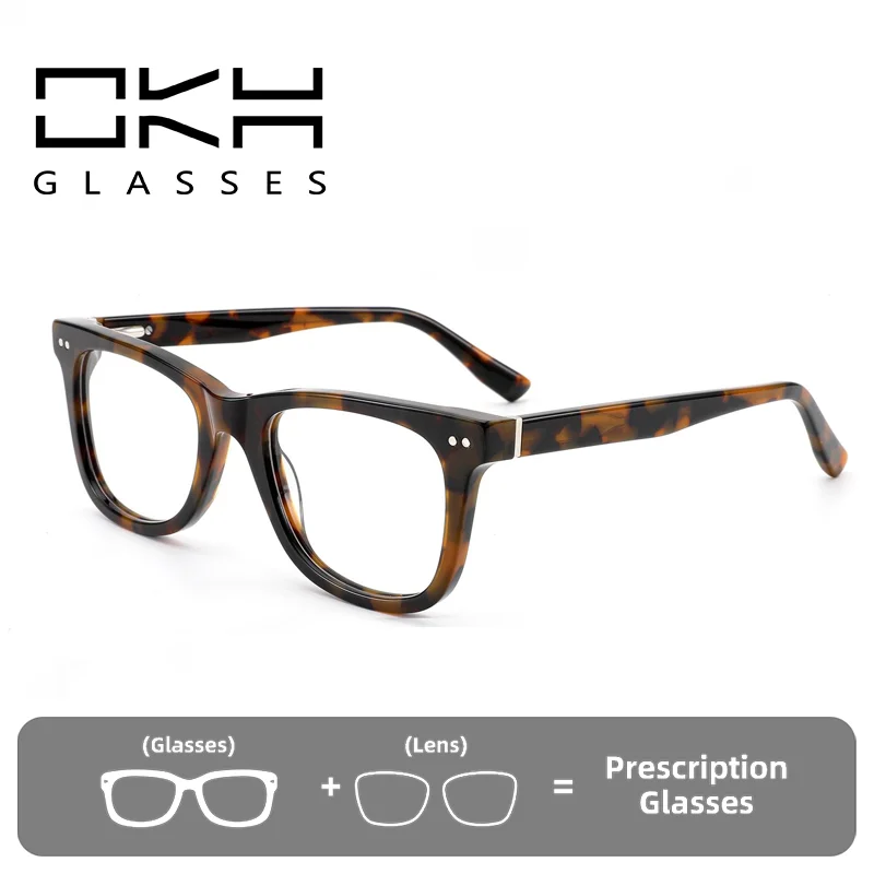 OKH Retro Acetate Reading Glasses Square Anti Blue Light Prescription Glasses Frame Men Progressive Myopia Eyewear
OKH Retro Acetate Reading Glasses Square Anti Blue Light Prescription Glasses Frame Men Progressive Myopia Eyewear