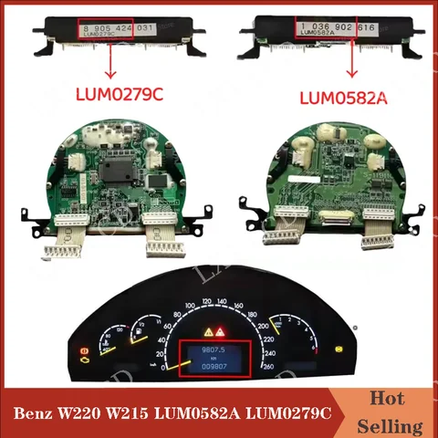 LUM0582A LUM0279C Original LCD Display Screen For Mercedes Benz S500 S55 CL500 Class W220 W215 Class Dashboard LCD