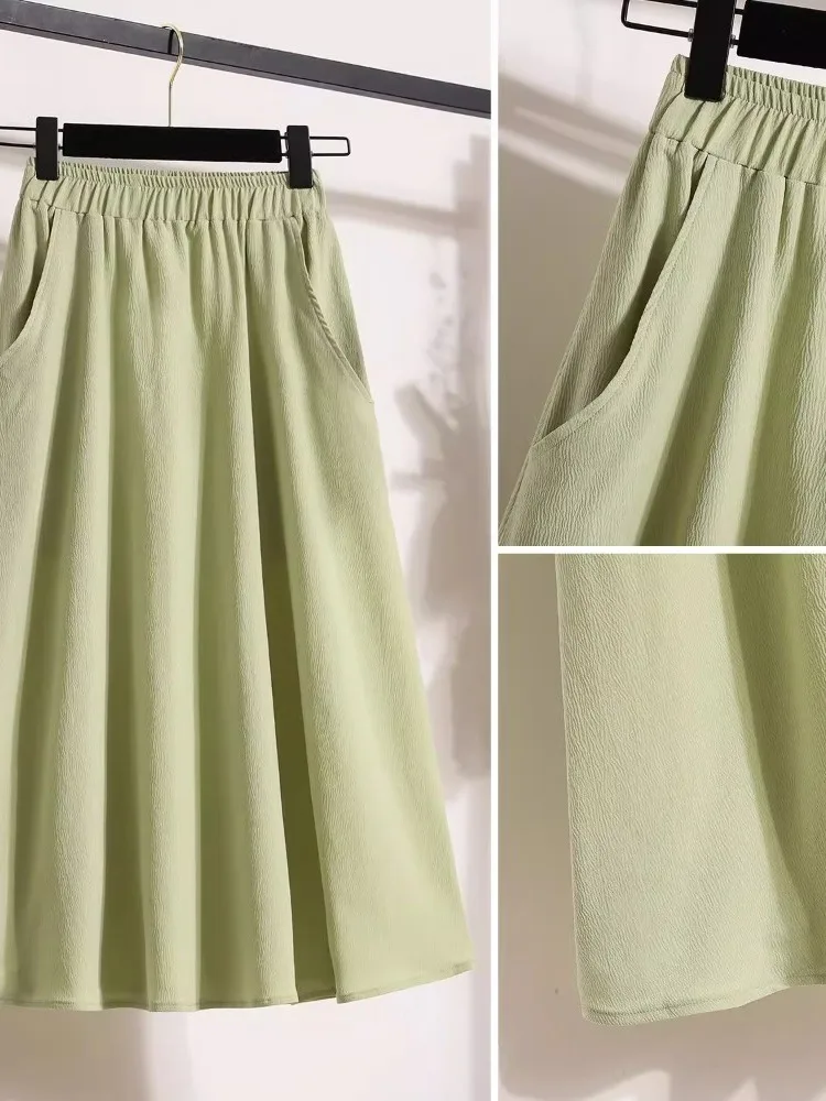 High Waist Cotton Breathable Pocket Style Skirt Midi Length Summer Thin Cotton Color Versatile A-Line Half Body Skirt
High Waist Cotton Breathable Pocket Style Skirt Midi Length Summer Thin Cotton Color Versatile A-Line Half Body Skirt