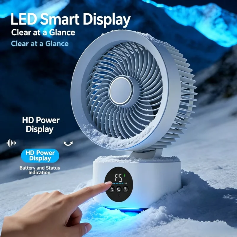 Smart Voice Activated Mini Circulation Fan, Rechargeable Long-Life Desktop Fan with Timer Technology fan
Smart Voice Activated Mini Circulation Fan, Rechargeable Long-Life Desktop Fan with Timer Technology fan