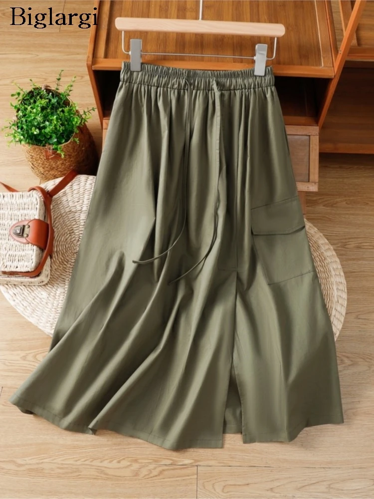 Oversized Elastic High Waist Spring Summer Skirt Women A-Line Ruffle Pleated Loose Ladies Skirts Fashion Casual Woman Skirt
Oversized Elastic High Waist Spring Summer Skirt Women A-Line Ruffle Pleated Loose Ladies Skirts Fashion Casual Woman Skirt