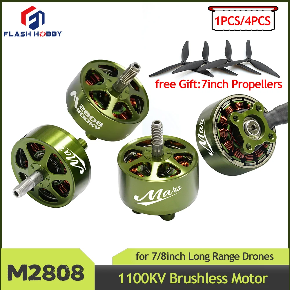 Flashhobby M2808 1100kv Высокоскоростной двигатель дрона 3-6S Бесщеточный двигатель для 7-дюймового 8-дюймового гоночного дрона дальнего действия DIY Запчасти
Flashhobby M2808 1100kv Высокоскоростной двигатель дрона 3-6S Бесщеточный двигатель для 7-дюймового 8-дюймового гоночного дрона дальнего действия DIY Запчасти