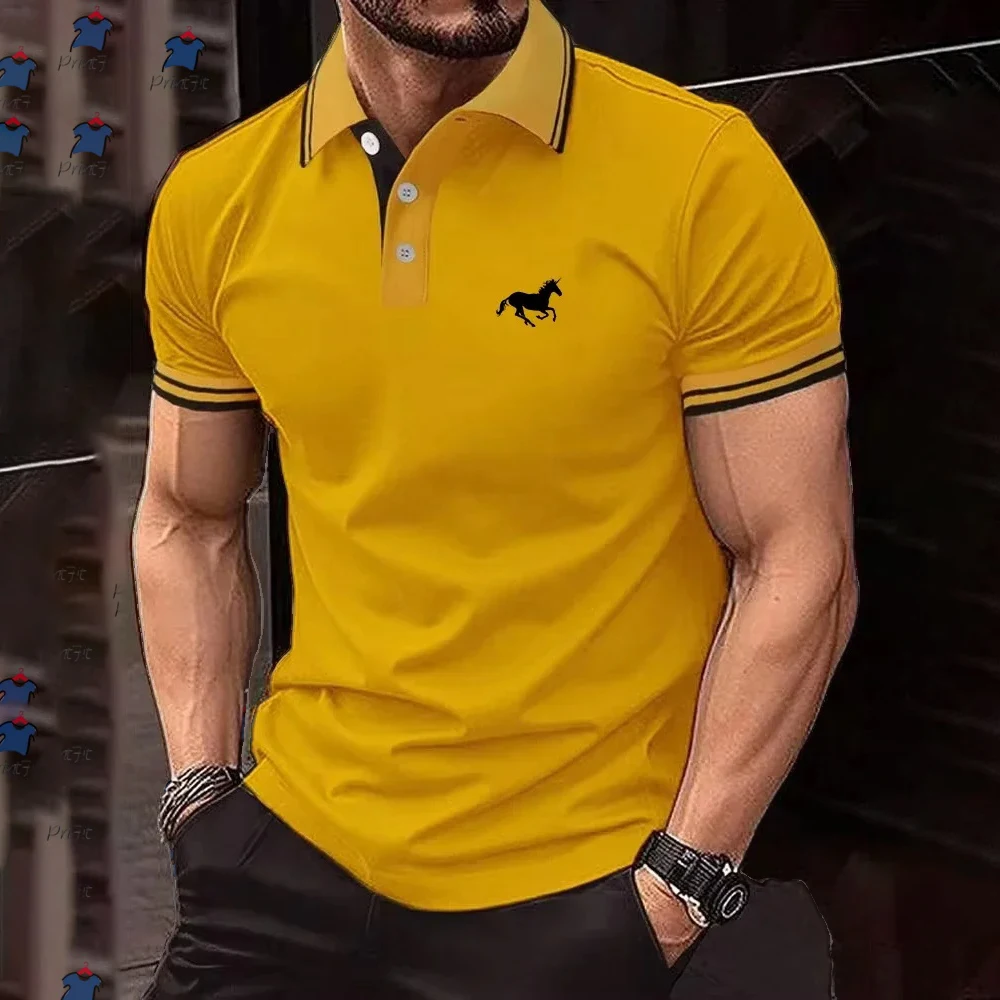 Solid Color Polo Fashion Business Men's Clothing Lapel Men's Short Sleeve Tee New in Tops & Tees Minimalist Mens Polo Shirts Top
Solid Color Polo Fashion Business Men's Clothing Lapel Men's Short Sleeve Tee New in Tops & Tees Minimalist Mens Polo Shirts Top