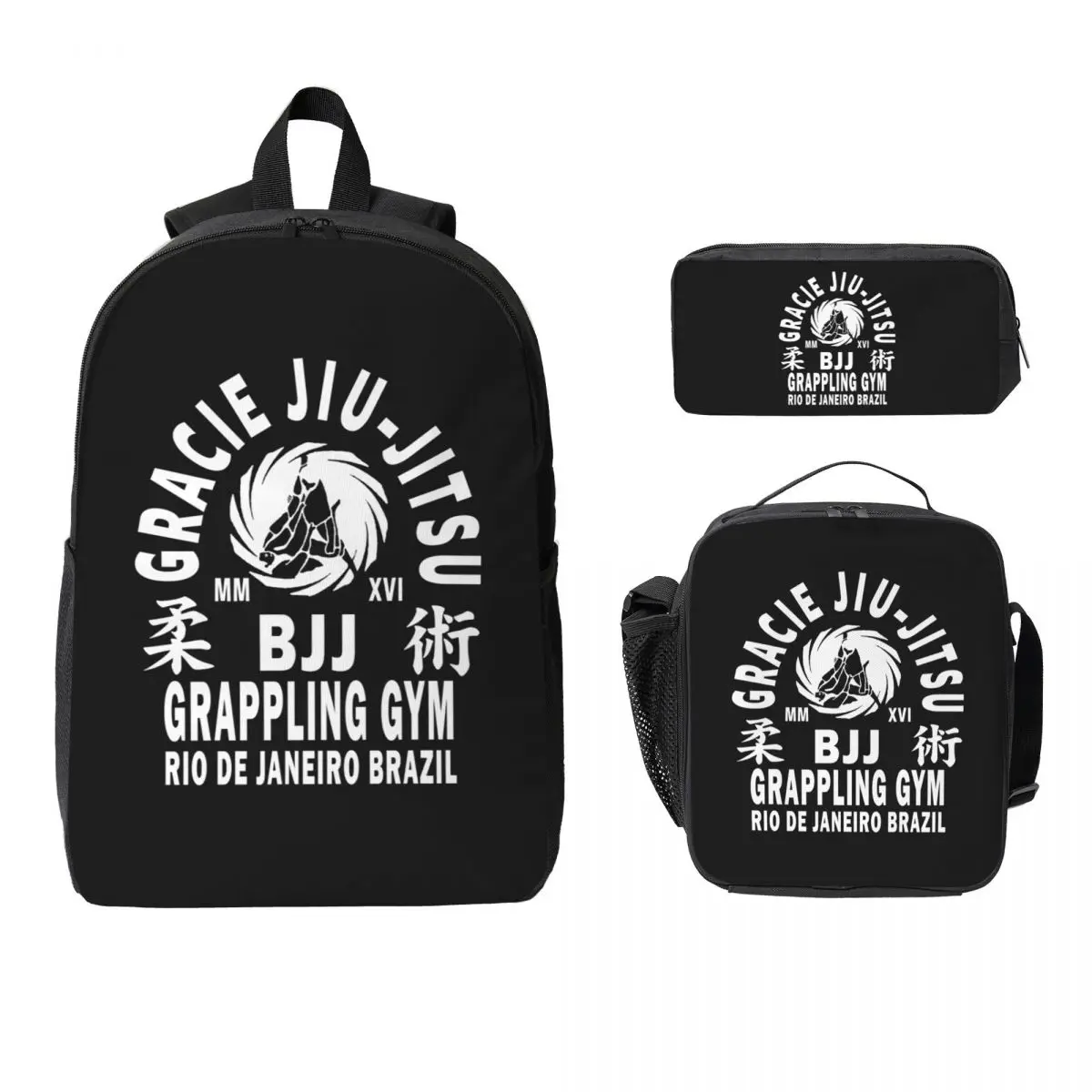 Brazilian Jiu-Jitsu Backpack Student Boys Girls BookBag School Bag Laptop Shoulder Bags 3ps Insulated Lunch Bag Pencil Case
Brazilian Jiu-Jitsu Backpack Student Boys Girls BookBag School Bag Laptop Shoulder Bags 3ps Insulated Lunch Bag Pencil Case