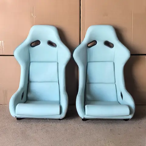 EDDY Original Carbon Fiber Racing Bucket Seats for Volkswagon VW Golf GTi Golf R R-Line MK4 MK4.5 MK5 NK6 MK7 MK7.5 MK8 R32