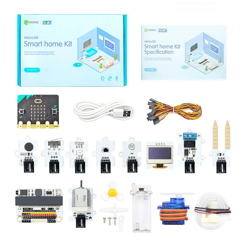 For Micro:bit Smart Home Kit Microbit Board(TMP36 Temperature Sensor Sound /Crash Sensor Servo Motor ect) Steam Home Sensor Set
For Micro:bit Smart Home Kit Microbit Board(TMP36 Temperature Sensor Sound /Crash Sensor Servo Motor ect) Steam Home Sensor Set
