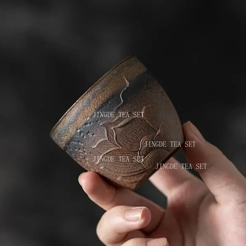 100ml Gilded Iron Glazed Tea Cup Household Ceramic Kung Fu Tea Set Small Chinese Tea Cup Small Capacity Drinking Utensils
100ml Gilded Iron Glazed Tea Cup Household Ceramic Kung Fu Tea Set Small Chinese Tea Cup Small Capacity Drinking Utensils