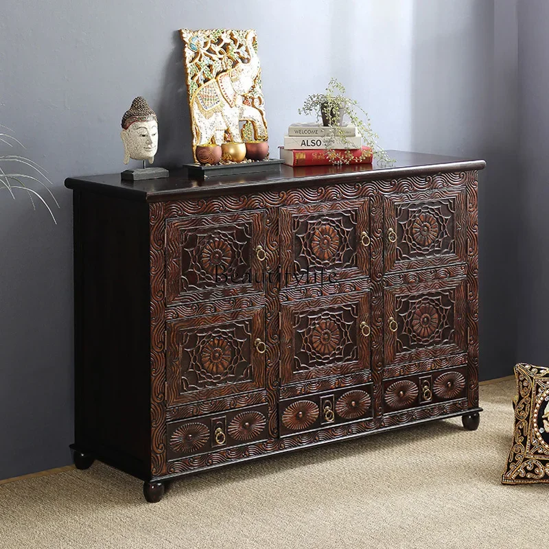 yj5 *South East Asia style solid wood entry porch cabinet living room bedroom locker
yj5 *South East Asia style solid wood entry porch cabinet living room bedroom locker