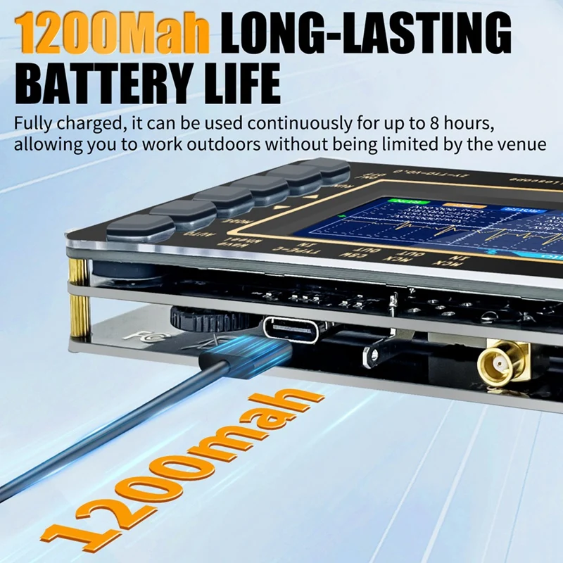 Digital Handheld Oscilloscope,Sampling Rate:3MS/S,Bandwidth:500kHz,AUTO Measurement,2.8-Inch LCD Screen,Rechargeable-A21R