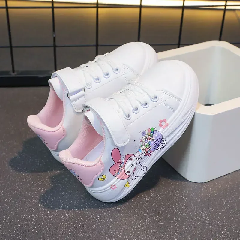 Sweet My Melody Anime Kawaii Sanrio Ins Children Baord Shoes Spring Cute Fashion Princess Sneakers Waterproof Leather Shoes Toys
Sweet My Melody Anime Kawaii Sanrio Ins Children Baord Shoes Spring Cute Fashion Princess Sneakers Waterproof Leather Shoes Toys