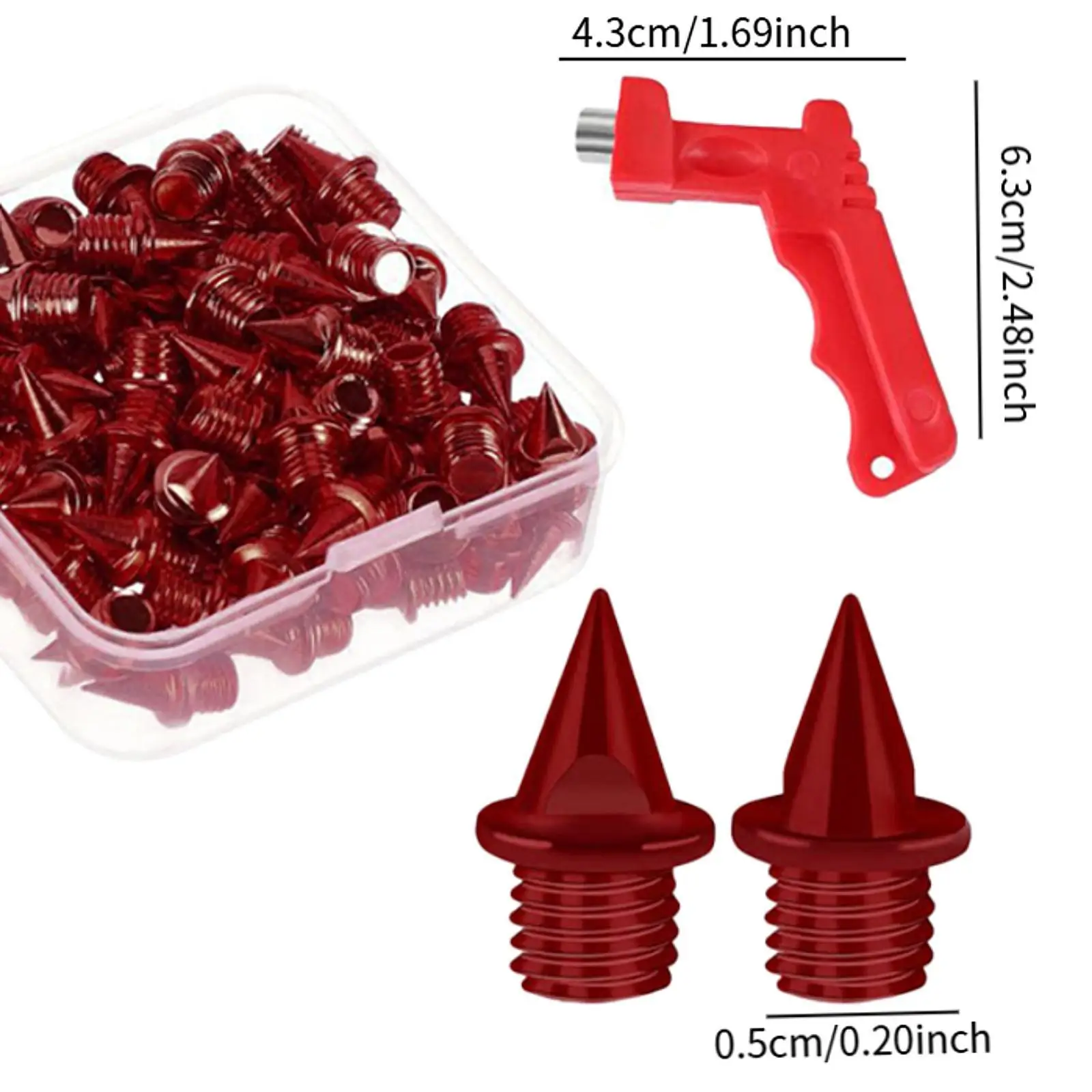Track Running Spikes Steel Non Slip Spike Replacement Kit with Storage Box for Sprint Shoes Training and Racing
Track Running Spikes Steel Non Slip Spike Replacement Kit with Storage Box for Sprint Shoes Training and Racing