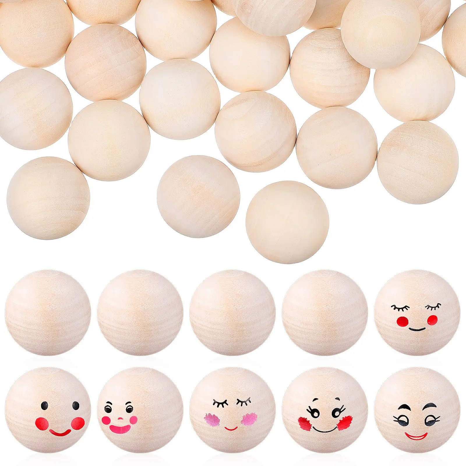 120 Pcs Jewelry Unfinished Small Bead Spheres for DIY Wooden Spheres Turn Round Jewelry Making Projects Decorative
120 Pcs Jewelry Unfinished Small Bead Spheres for DIY Wooden Spheres Turn Round Jewelry Making Projects Decorative